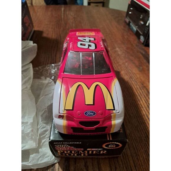 Vintage 96 Racing Champions Gold Bill Elliott McDonald Die Cast Nascar Race Car - Picture 5 of 10